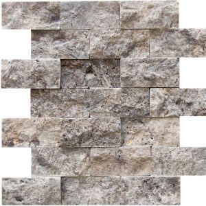 KR1184 Atay Silver 48 * 100mm Ezüst Silver Traverten