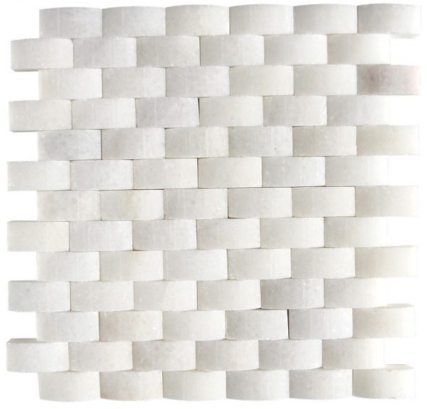 KR1198 Korel White 23 * 48mm Fehér Márvány