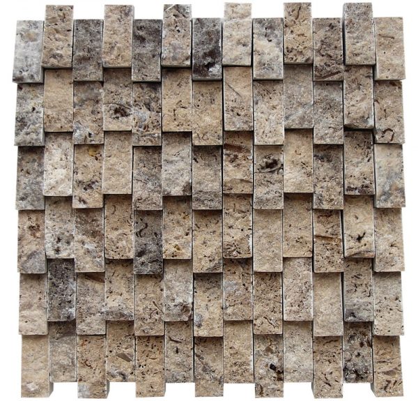 KR1265 Mine Silver 23 * 48 mm Ezüst Travertin