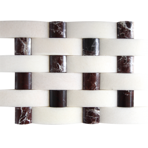 48x150mm Fehér Márvány -  48x48mm cseresznye Márvány 