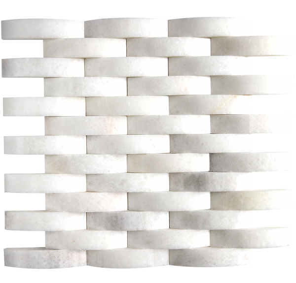 KR1362 Hüsna White 23 * 100mm fehér márvány