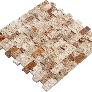 KR1376 Sema Mix 23 * 48 mm Sárga traverten - Denizli - Nicole Ceviz Traverten Mix Egységcsomagban 0,53 ㎡