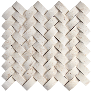 KR1439 Ecmel White 23 * 48mm fehér Mészkő Egységcsomagban 0,50 ㎡